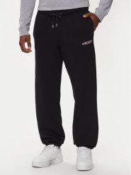 Guess Jeans Spodnie dresowe M4YB18 K9V31 Czarny Regular Fit. Czarne spodnie dresowe męskie Guess Jeans, z aplikacjami, z bawełny. Za 229.99 zł.