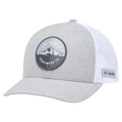 Czapka z daszkiem męska Mesh Snap Back Hat. Szare czapki męskie Columbia, bez wzorów, z bawełny, sportowe. Za 119.99 zł.