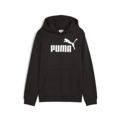 Młodzieżowa polarowa bluza z kapturem ESS z logo No. 1 PUMA Black. Czarna bluzy z kapturem męskie Puma, m, bez wzorów, z polaru, z kapturem. W wyprzedaży za 154.00 zł.