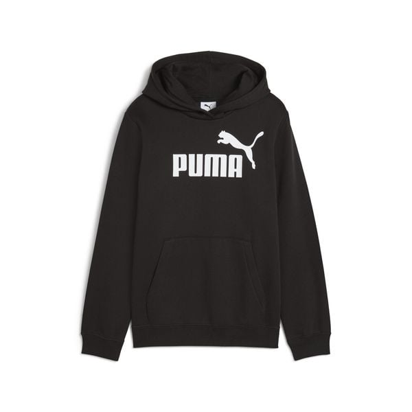 Młodzieżowa polarowa bluza z kapturem ESS z logo No. 1 PUMA. Czarna bluzy z kapturem męskie Puma, m, bez wzorów, z polaru, z kapturem. Za 159.00 zł.