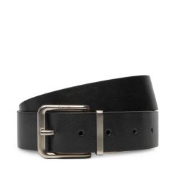 Pasek Męski Calvin Klein Jeans. Czarne paski męskie Calvin Klein Jeans, bez wzorów, z jeansu, casualowe. Za 189.99 zł.