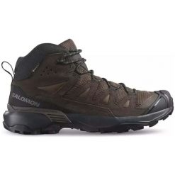 Buty męskie trekkingowe Salomon X ULTRA 360 LTR MID GTX. Brązowe buty trekkingowe męskie Salomon, bez wzorów, bez zapięcia. W wyprzedaży za 659.00 zł.