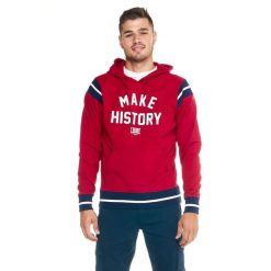 Męska bluza Leone z kapturem Retro. Brązowe bluzy nierozpinane męskie LEONE 1947 APPAREL, l, bez wzorów, z tkaniny, retro, bez ramiączek, z kapturem. W wyprzedaży za 195.65 zł.