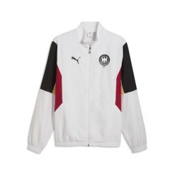 Kurtka dresowa retro męska niemieckiej reprezentacji w piłce ręcznej PUMA. Szare kurtki męskie Puma, m, bez wzorów, z dresówki, retro, bez ramiączek, bez kaptura. Za 329.00 zł.