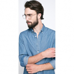 Tommy Hilfiger - Koszula. Szare koszule męskie Tommy Hilfiger, z bawełny, button down, z długim rękawem. W wyprzedaży za 269.90 zł.
