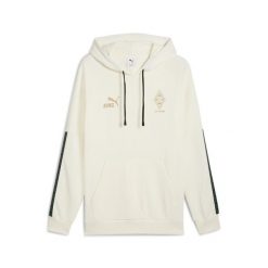 Męska bluza z kapturem Borussia Mönchengladbach KING PUMA Warm White Gold. Białe bluzy nierozpinane męskie Puma, m, bez wzorów, z kapturem. Za 309.00 zł.