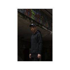 Bluza Hoodie BBB Extendend. Czarne bluzy rozpinane męskie Harp team, z nadrukiem, z bawełny. Za 249.00 zł.