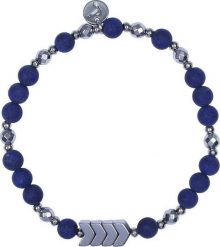 Irbis stalowa męska bransoletka z hematytem i lapis lazuli Uniwersalny. Szare biżuteria dla mężczyzn Irbis, z hematytem, ze stali. Za 89.00 zł.