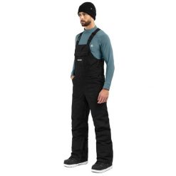 Spodnie snowboardowe z szelkami męskie Broad Peak. Czarne spodnie narciarskie i snowboardowe męskie SIROKO, bez wzorów, narciarskie. W wyprzedaży za 820.95 zł.