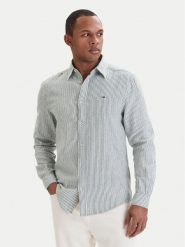 Tommy Jeans Koszula DM0DM22755 Zielony Regular Fit. Zielone koszule męskie Tommy Jeans, m, bez wzorów, z bawełny, bez kołnierzyka, bez ramiączek. Za 409.99 zł.