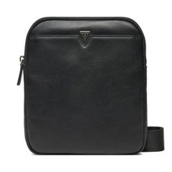 Saszetka Guess. Czarne saszetki męskie Guess, z aplikacjami, młodzieżowe, małe. Za 289.99 zł.