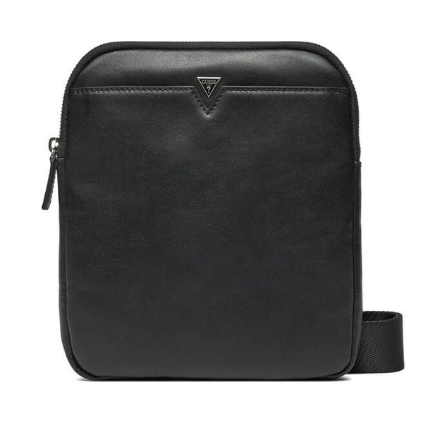 Saszetka Guess. Czarne saszetki męskie Guess, z aplikacjami, małe. Za 289.99 zł.