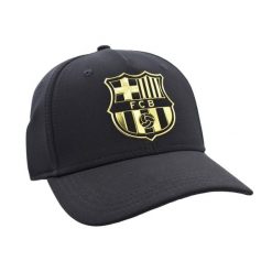 Czapka z daszkiem FC Barcelona Jr - oficjalna licencjonowana. Niebieskie czapki męskie FC Barcelona, bez wzorów, sportowe. Za 99.00 zł.