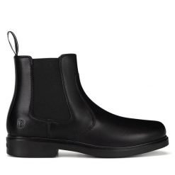 Sztyblety Badura. Czarne sztyblety męskie Badura, bez obcasa, bez zapięcia. Za 299.99 zł.