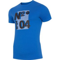 T-shirt męski TSM011 - kobalt. T-shirty męskie marki 4f. Za 49.99 zł.