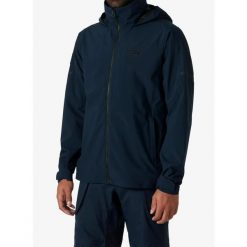 Kurtka przeciwdeszczowa męska Helly Hansen HP Racing Hooded Jacket 2.0. Niebieskie kurtki męskie Helly Hansen, m, bez wzorów, bez ramiączek, bez kaptura. Za 802.70 zł.