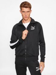 Puma Bluza Iconic T7 530094 Czarny Regular Fit. Czarne bluzy nierozpinane męskie Puma, m, bez wzorów, z bawełny, bez ramiączek, bez kaptura. Za 209.99 zł.