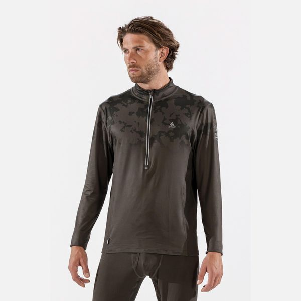 Surfanic Męska Bluza Termoaktywna Carbon Dri Koszulka z Zamkiem SWU1604-430. Zielone bielizna termoaktywna męska Surfanic, l, bez wzorów, bez ramiączek, narciarskie. Za 199.99 zł.