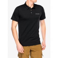 Koszulka polo męska Columbia Tech Trail Utility Polo. Czarne koszulki polo męskie Columbia, m, bez wzorów, bez kołnierzyka, bez ramiączek. Za 172.99 zł.
