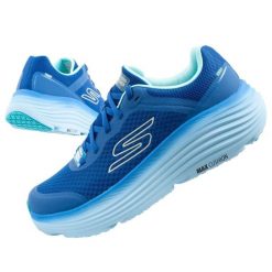 Buty sportowe do biegania męskie Skechers Max Cushioning. Niebieskie buty do biegania męskie Skechers, bez wzorów, z materiału, bez zapięcia, do biegania, skechers sport. Za 339.00 zł.