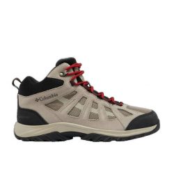 Buty Columbia Redmond III Mid beżowe do wędrówek. Brązowe buty trekkingowe męskie Columbia, bez wzorów, z materiału, bez zapięcia, trekkingowe. Za 448.80 zł.