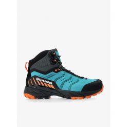 Buty trekkingowe męskie Scarpa Rush TRK GTX. Niebieskie buty trekkingowe męskie Scarpa, bez wzorów, sportowe, bez obcasa, bez zapięcia. Za 721.99 zł.