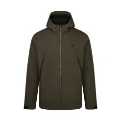 Trespass Hubbard - Męska kurtka softshell Dark Vine. Zielone kurtki softshell męskie Trespass, m, z aplikacjami, z gumy, bez kaptura, do jazdy konnej. Za 438.99 zł.