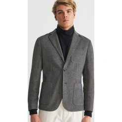 Dzianinowa marynarka slim - Szary. Marynarki męskie marki Reserved. Za 239.99 zł.