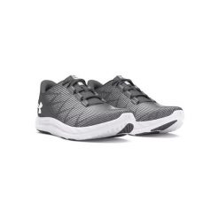 Buty do biegania męskie Under Armour Charged Speed Swift. Szare buty do biegania męskie Under Armour, bez wzorów, z materiału, bez zapięcia, do biegania. Za 261.99 zł.