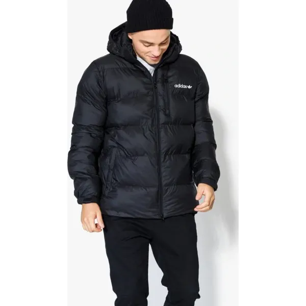 Adidas Kurtka Hooded Jkt , czarny, rozmiar S. Czarne kurtki męskie ADIDAS, na zimę, m, bez wzorów, z materiału, klasyczne, bez ramiączek, bez kaptura. W wyprzedaży za 449.99 zł.