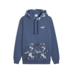 Męska bluza z kapturem Essentials Camo PUMA Dark Indigo Blue. Niebieskie bluzy nierozpinane męskie Puma, m, bez wzorów, z kapturem. W wyprzedaży za 174.00 zł.