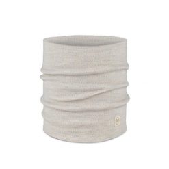 Komin zimowy chusta z wełny merino heavyweight. Białe szaliki męskie Buff, na zimę, bez wzorów, z wełny, sportowe. Za 169.90 zł.