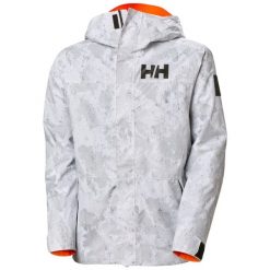 Wodoodporna kurtka narciarska Helly Hansen Ullr D Graphic. Szare kurtki narciarskie i snowboardowe męskie Helly Hansen, na zimę, l, bez wzorów, bez kaptura, narciarskie. Za 1,190.50 zł.