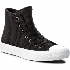 Trampki CONVERSE - Ctas II Hi 155493C Black/White/Gum. Czarne trampki męskie Converse, z gumy. W wyprzedaży za 209.00 zł.