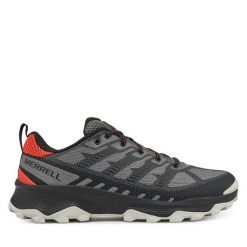 Trekkingi Merrell. Szare buty zimowe męskie Merrell, bez wzorów, sportowe, bez obcasa, bez zapięcia. Za 319.99 zł.