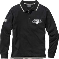 Shirt polo z długim rękawem Regular Fit bonprix czarny. Koszulki męskie z długim rękawem marki bonprix. Za 44.99 zł.
