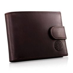 Portfel skórzany BETLEWSKI BPM-NVTC-60 brązowy. Brązowe portfele męskie Betlewski, bez wzorów, z materiału. Za 129.99 zł.