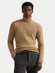 Polo Ralph Lauren Golf 710876836006 Beżowy Regular Fit. Brązowe kardigany męskie Polo Ralph Lauren, l, bez wzorów, z wełny, bez ramiączek. Za 929.99 zł.