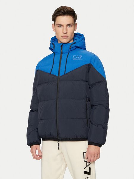 EA7 Emporio Armani Kurtka zimowa 6DPB30 PNDOZ 1562 Granatowy Regular Fit. Niebieskie kurtki męskie EA7 Emporio Armani, na zimę, l, bez wzorów, z syntetyku, bez ramiączek, bez kaptura. Za 1,559.00 zł.