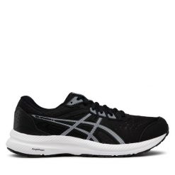 Buty do biegania Asics. Czarne buty do biegania męskie Asics, bez wzorów, bez zapięcia, do biegania. Za 259.99 zł.