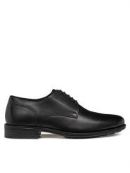 Geox Półbuty U Walk Pleasure F U46H8A 00043 C9999 Czarny. Czarne eleganckie półbuty męskie Geox, ze skóry, wizytowe, bez obcasa, bez zapięcia. Za 399.99 zł.