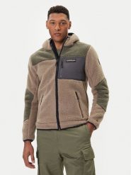 Napapijri Polar Yupik NP0A4GNS Zielony Regular Fit. Zielone bluzy z polaru męskie Napapijri, m, bez wzorów, z polaru, bez ramiączek, bez kaptura. Za 749.99 zł.