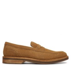 Półbuty Clarks. Brązowe codzienne półbuty męskie Clarks, bez wzorów, bez obcasa, bez zapięcia. Za 469.99 zł.
