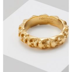 Northskull SKULL RING BAND Pierścionek goldcoloured. Żółte biżuteria dla mężczyzn Northskull. Za 719.00 zł.