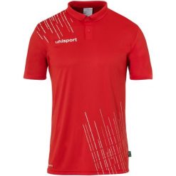 Polo Uhlsport Score 26 Poly. Białe koszulki polo męskie Uhlsport, m, bez wzorów, sportowe, bez kołnierzyka, bez ramiączek. Za 180.00 zł.