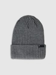 4F Czapka zimowa Thinsulate męska - szara L. Szare czapki męskie 4f, na zimę, bez wzorów, z syntetyku, eleganckie. Za 69.99 zł.