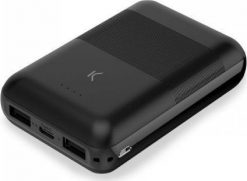 Powerbank Ksix Slim 10000mAh Czarny. Czarne powerbanki KSIX. Za 133.36 zł.