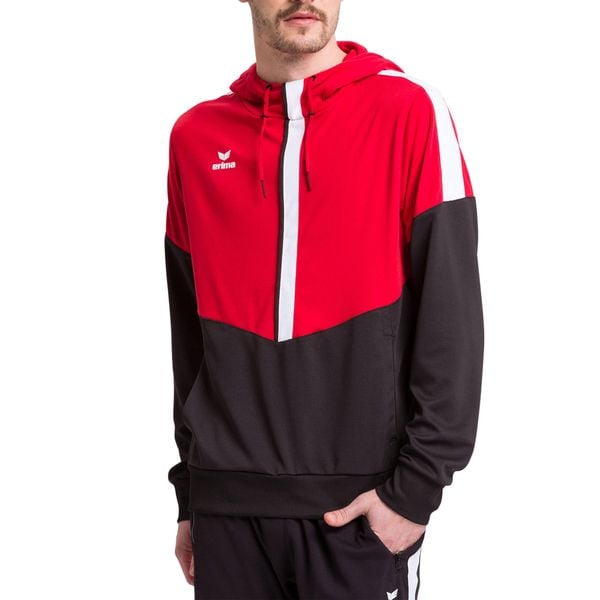 Bluza Erima Squad. Czarne bluzy nierozpinane męskie Erima, m, bez wzorów, z kapturem. W wyprzedaży za 167.70 zł.