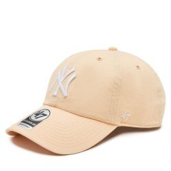 Czapka z daszkiem 47 Brand. Brązowe czapki męskie 47 Brand, bez wzorów. Za 79.99 zł.
