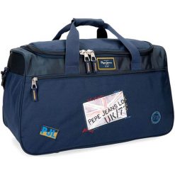 Torba podróżna w kolorze granatowym - (S)52 x (W)29 x (G)29 cm. Niebieskie torby męskie na ramię Pepe Jeans Accessories, bez wzorów, z materiału, przez ramię. W wyprzedaży za 109.95 zł.